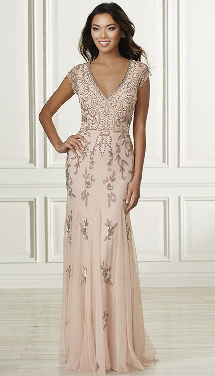 champagne mother of the bride dress